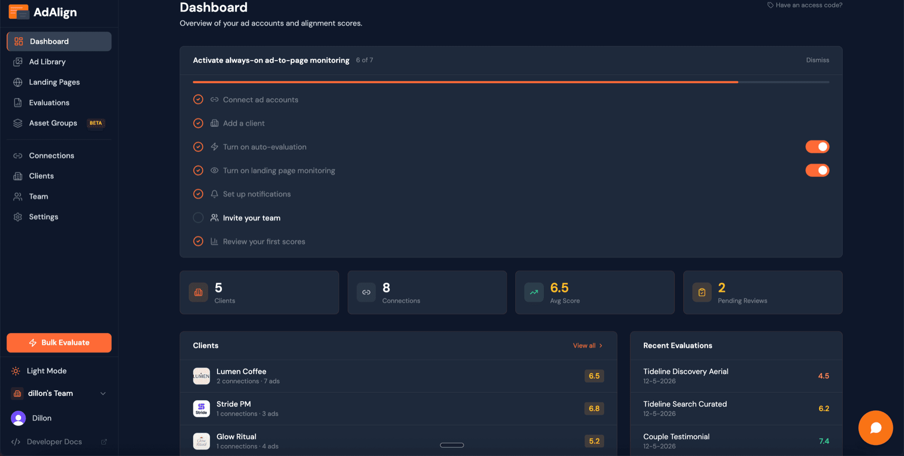 Dashboard