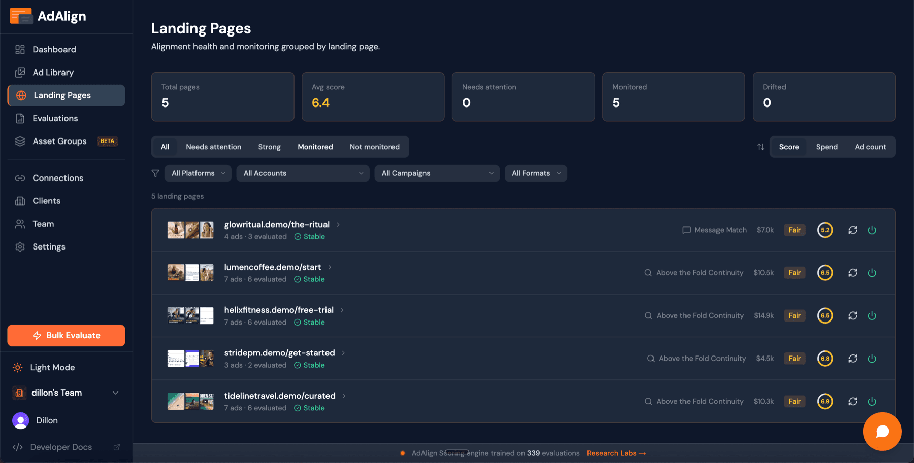 Landing Pages